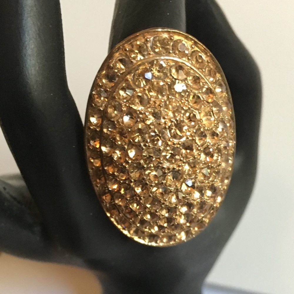 Lucky Star Jewels Gold Crystal Ring